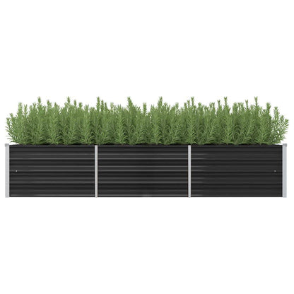 Plantenbak Verhoogd Gegalvaniseerd Staal 240 x 80 x 45 cm