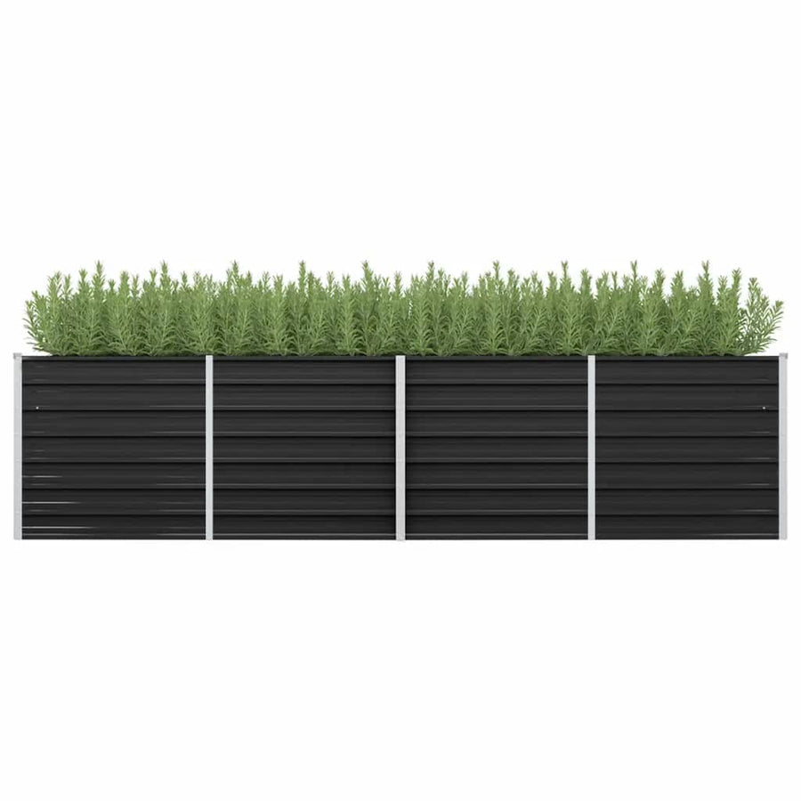 Plantenbak Verhoogd Gegalvaniseerd Staal 320 x 80 x 77 cm