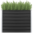 Raised Planter 100x40x77 cm Galvanized Steel Anthracite