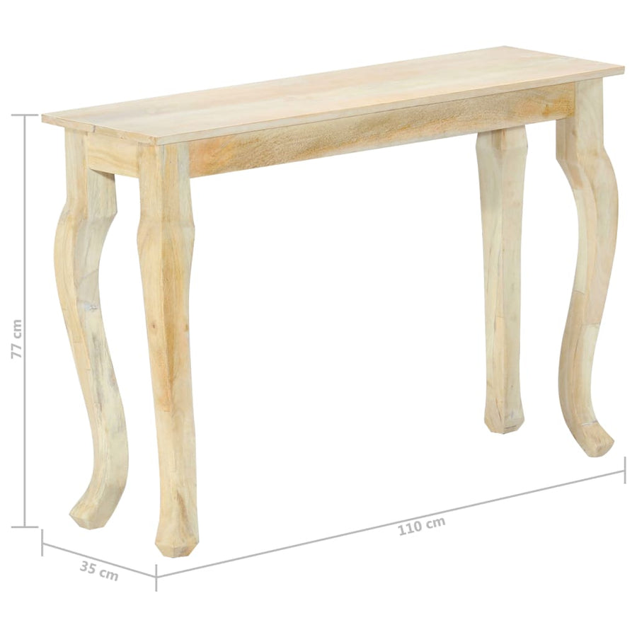 Wandtafel 110X35X77 Cm Massief Mangohout