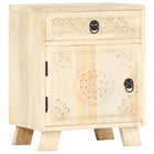 Nachtkastje 40x30x50 cm massief mangohout