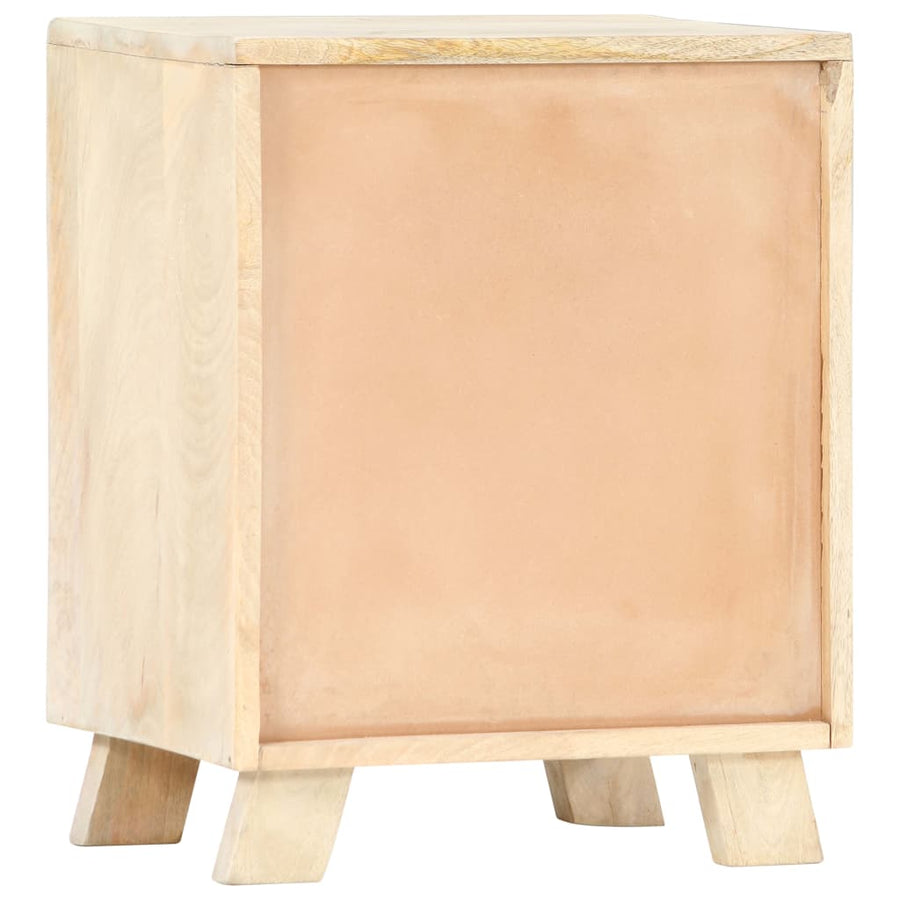 Nachtkastje 40X30X50 Cm Massief Mangohout