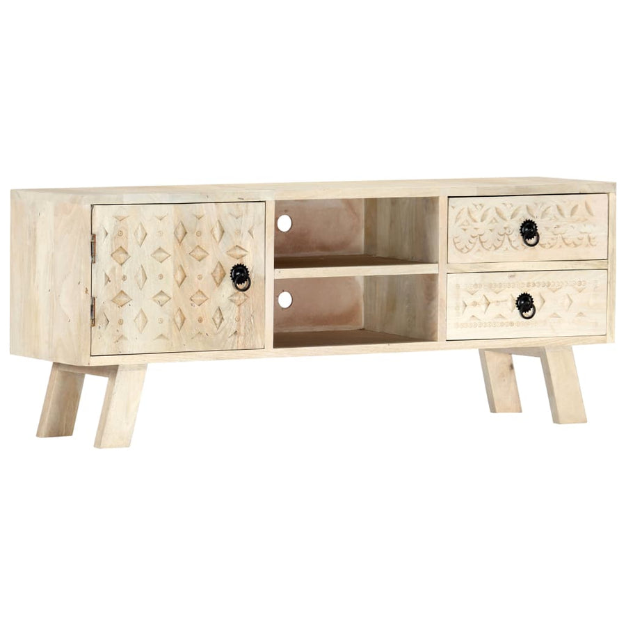Tv-Meubel 110X30X44 Cm Massief Mangohout