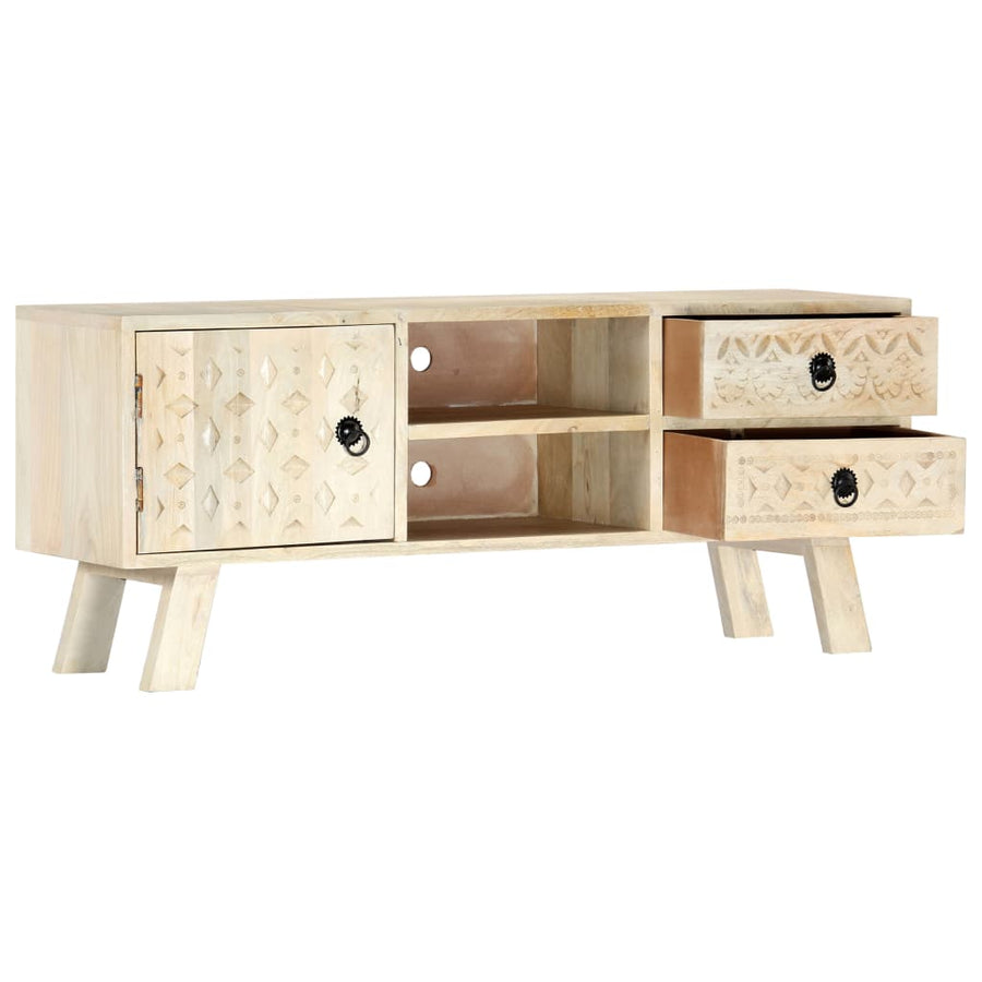 Tv-Meubel 110X30X44 Cm Massief Mangohout