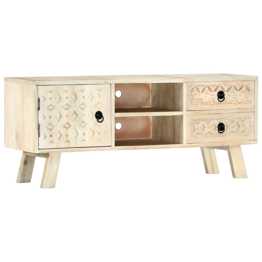 Tv-Meubel 110X30X44 Cm Massief Mangohout