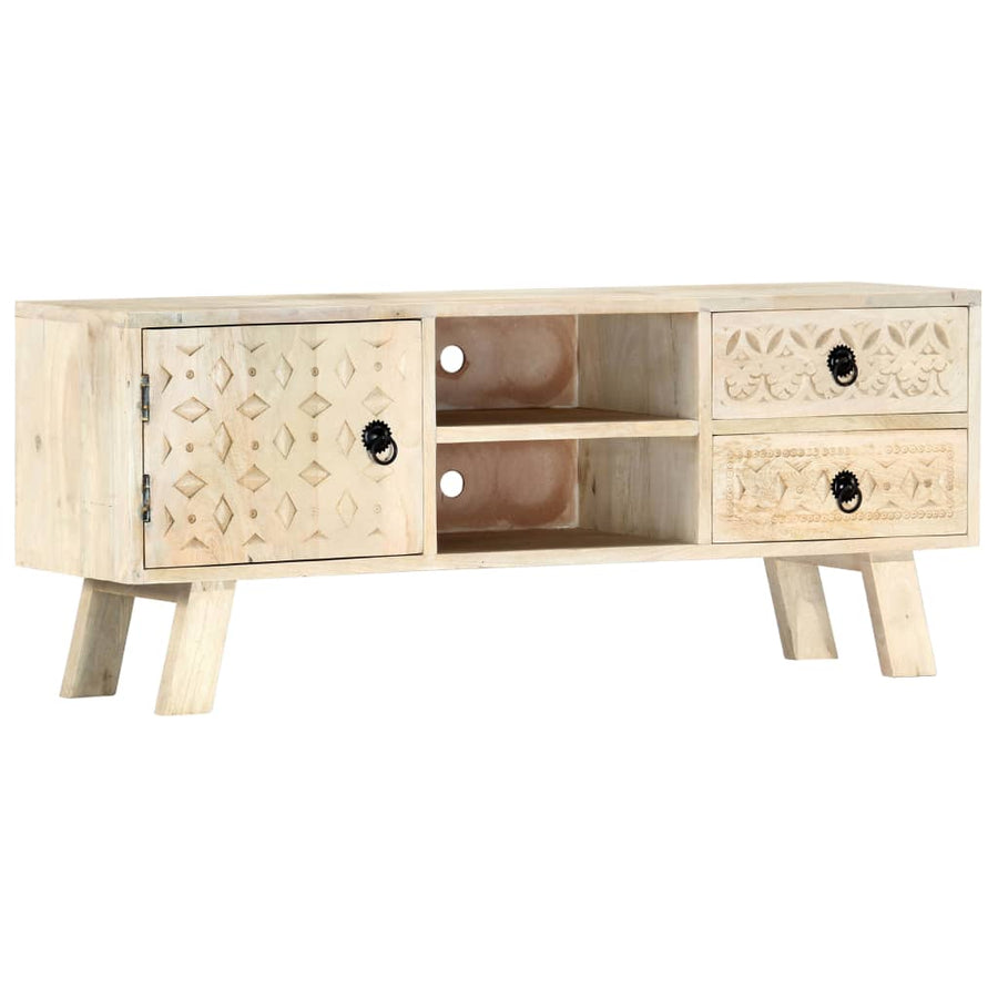 Tv-Meubel 110X30X44 Cm Massief Mangohout