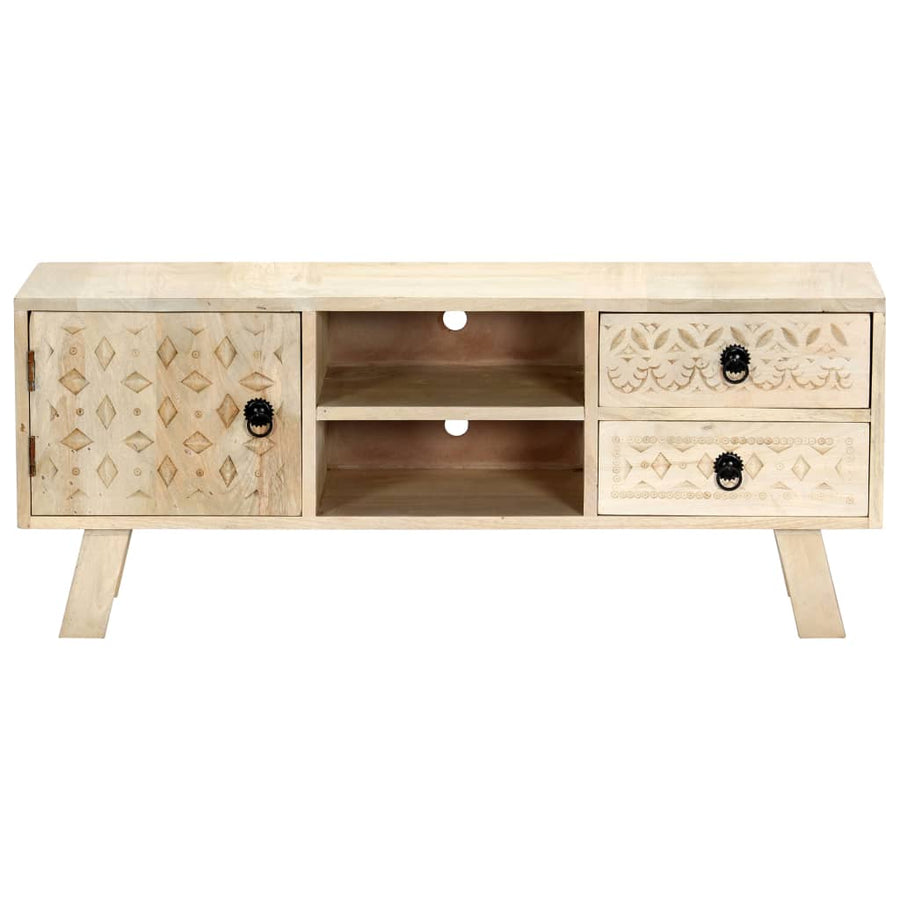 Tv-Meubel 110X30X44 Cm Massief Mangohout