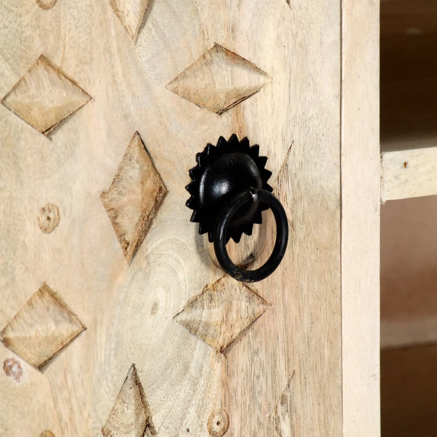 Tv-Meubel 110X30X44 Cm Massief Mangohout