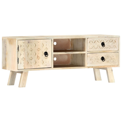 Tv-Meubel 110X30X44 Cm Massief Mangohout