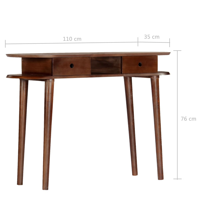 Wandtafel 110X35X76 Cm Massief Acaciahout