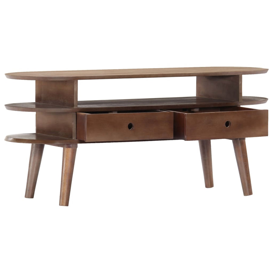 Tv-Meubel 110X35X50 Cm Massief Acaciahout