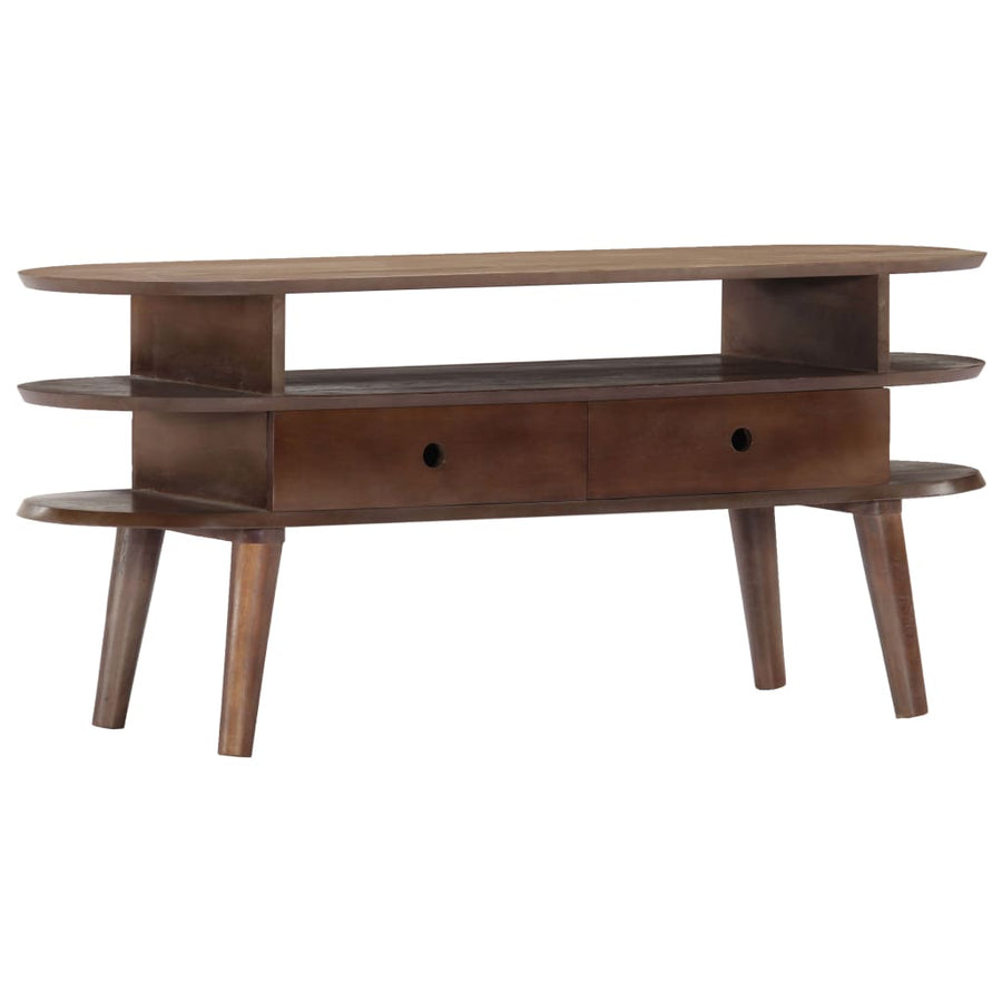 Tv-Meubel 110X35X50 Cm Massief Acaciahout