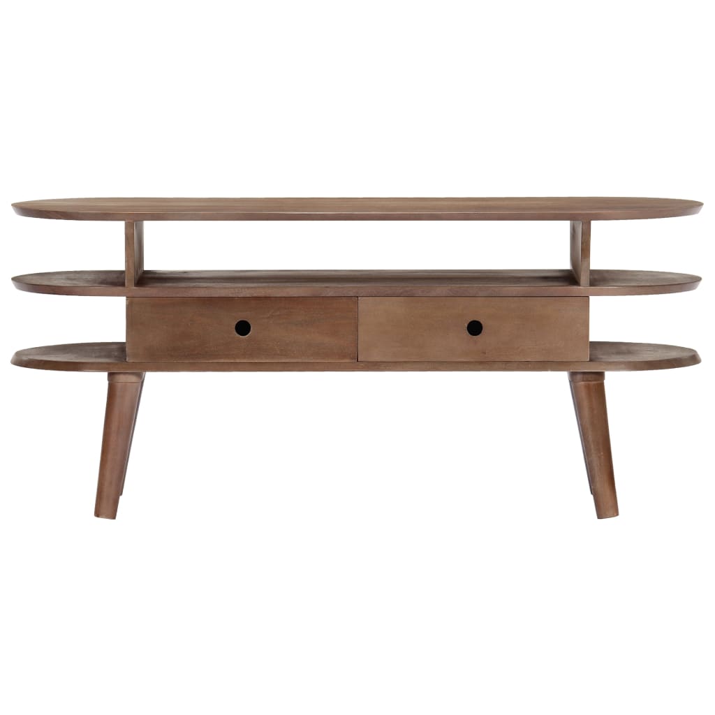 Tv-Meubel 110X35X50 Cm Massief Acaciahout