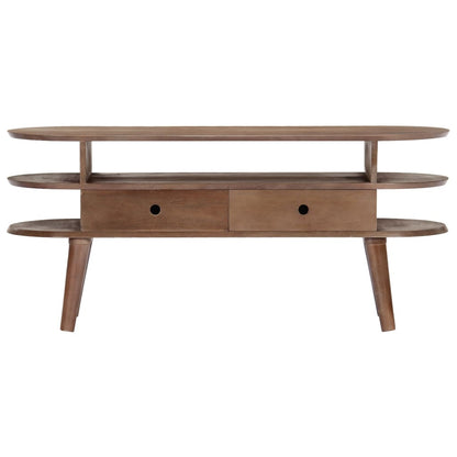 Tv-Meubel 110X35X50 Cm Massief Acaciahout