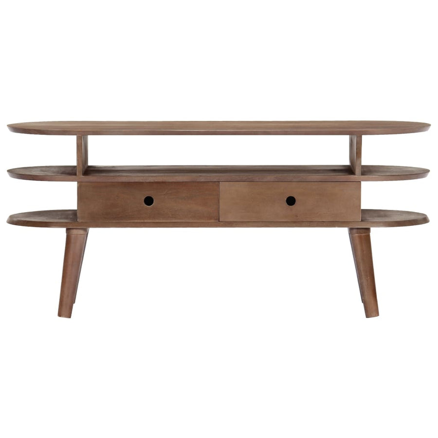 Tv-Meubel 110X35X50 Cm Massief Acaciahout