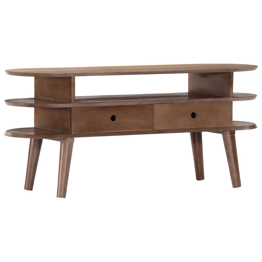 Tv-Meubel 110X35X50 Cm Massief Acaciahout