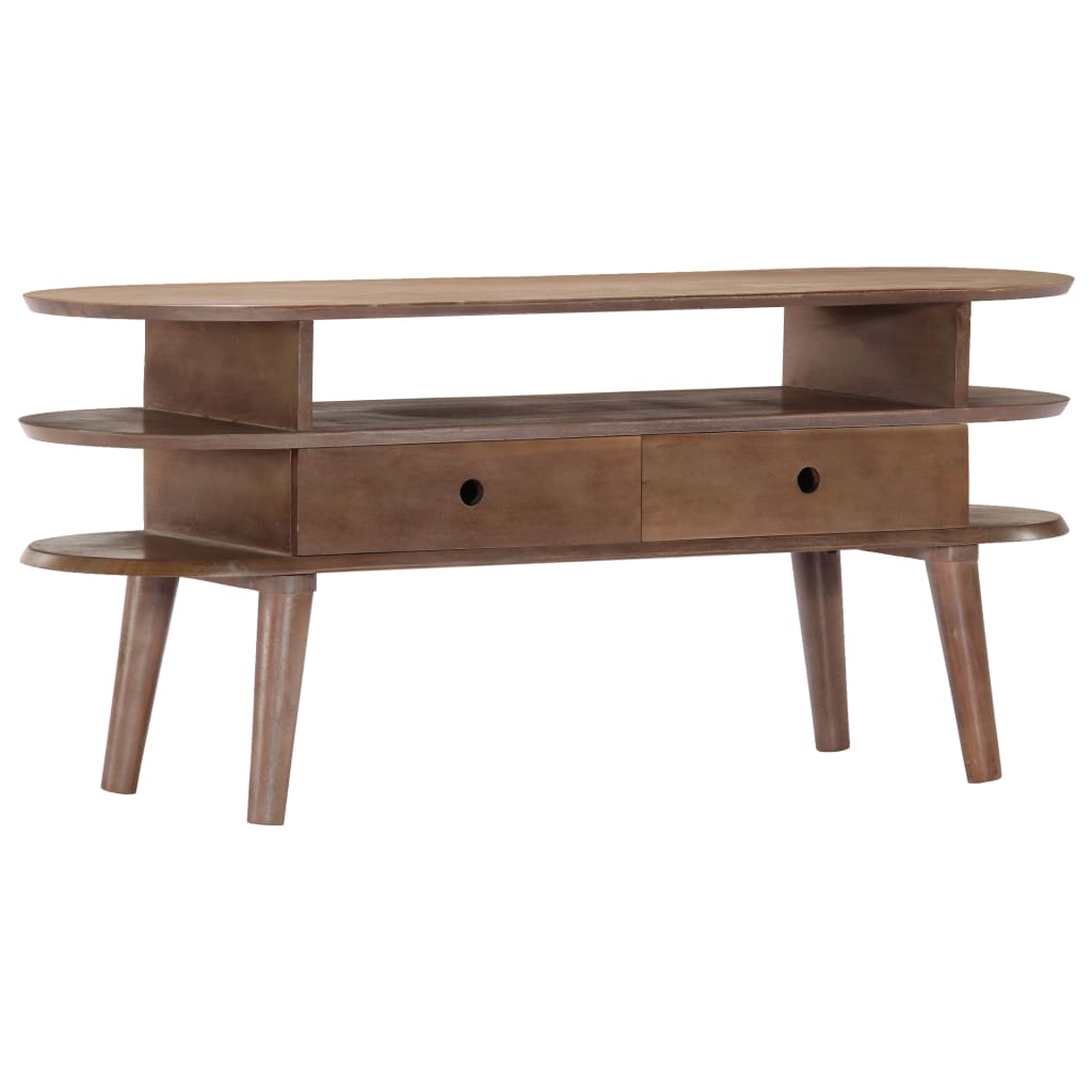 Tv-Meubel 110X35X50 Cm Massief Acaciahout