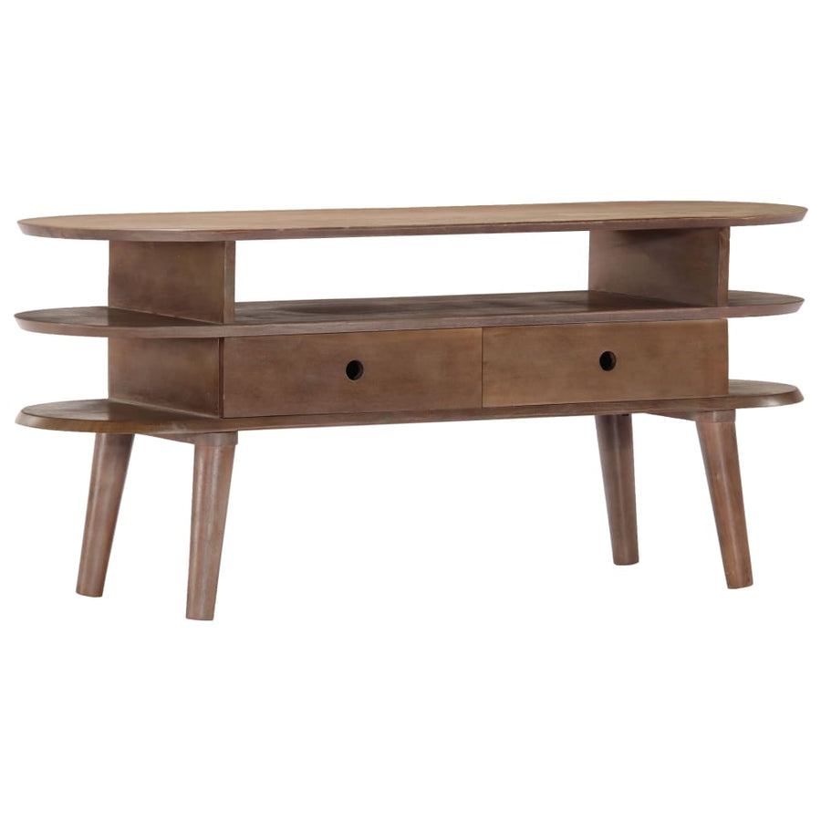 Tv-Meubel 110X35X50 Cm Massief Acaciahout