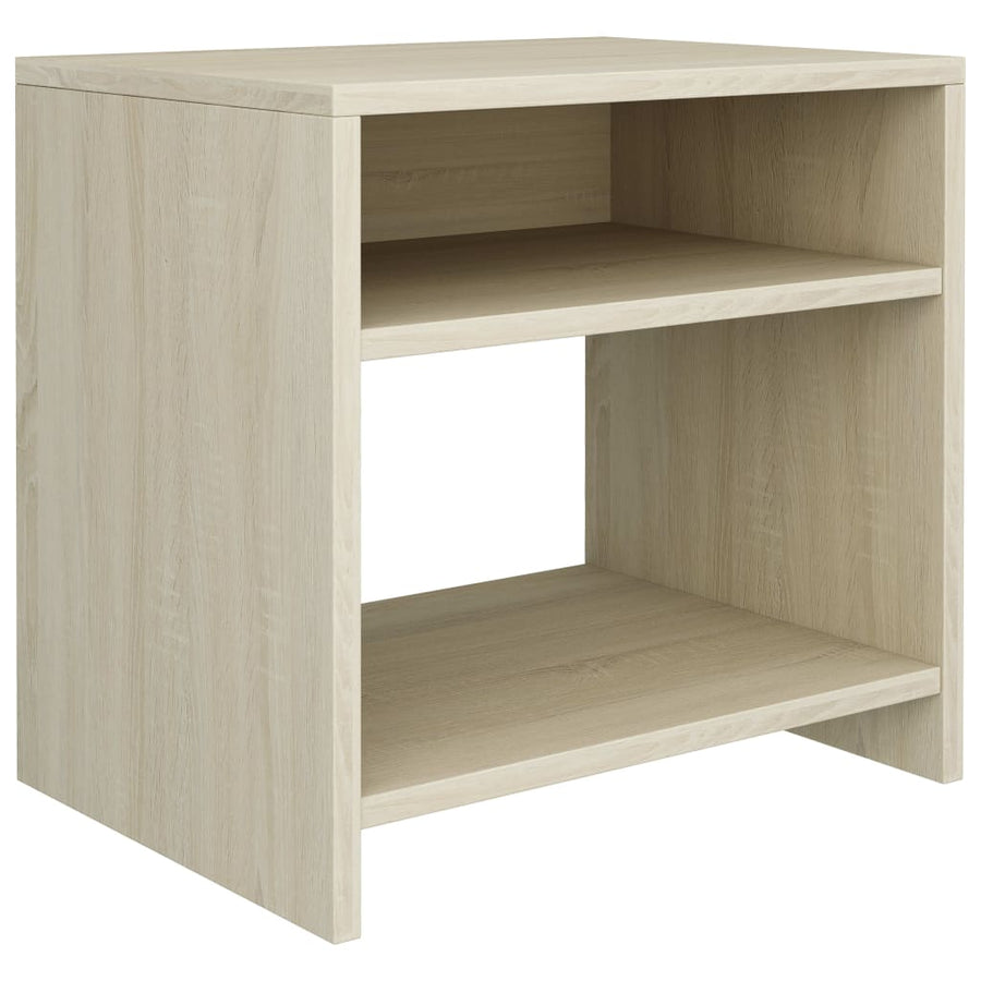 Nachtkastje 40x30x40 cm bewerkt hout sonoma eikenkleurig 1 Sonoma eiken