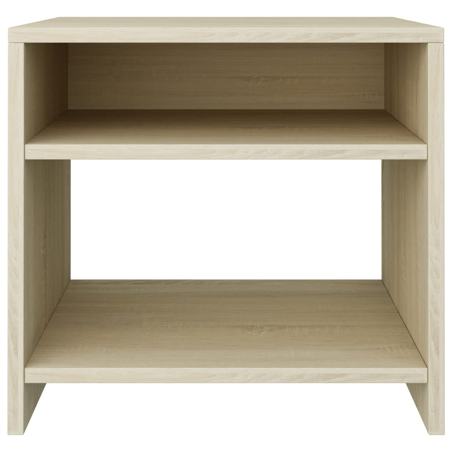 Nachtkastje 40x30x40 cm bewerkt hout sonoma eikenkleurig 1 Sonoma eiken