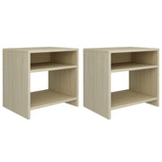 Nightstands 2 pcs 40x30x40 cm engineered wood Sonoma oak