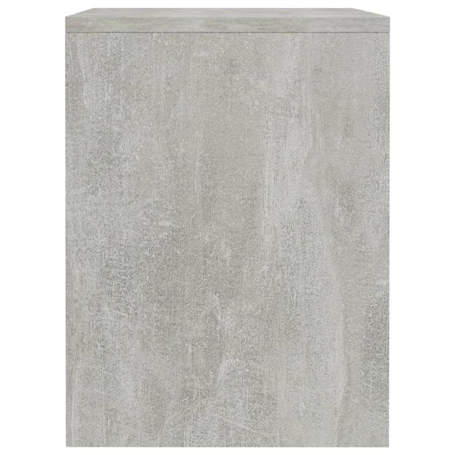 Nachtkastje 40x30x40 cm bewerkt hout betongrijs 1 Betongrijs