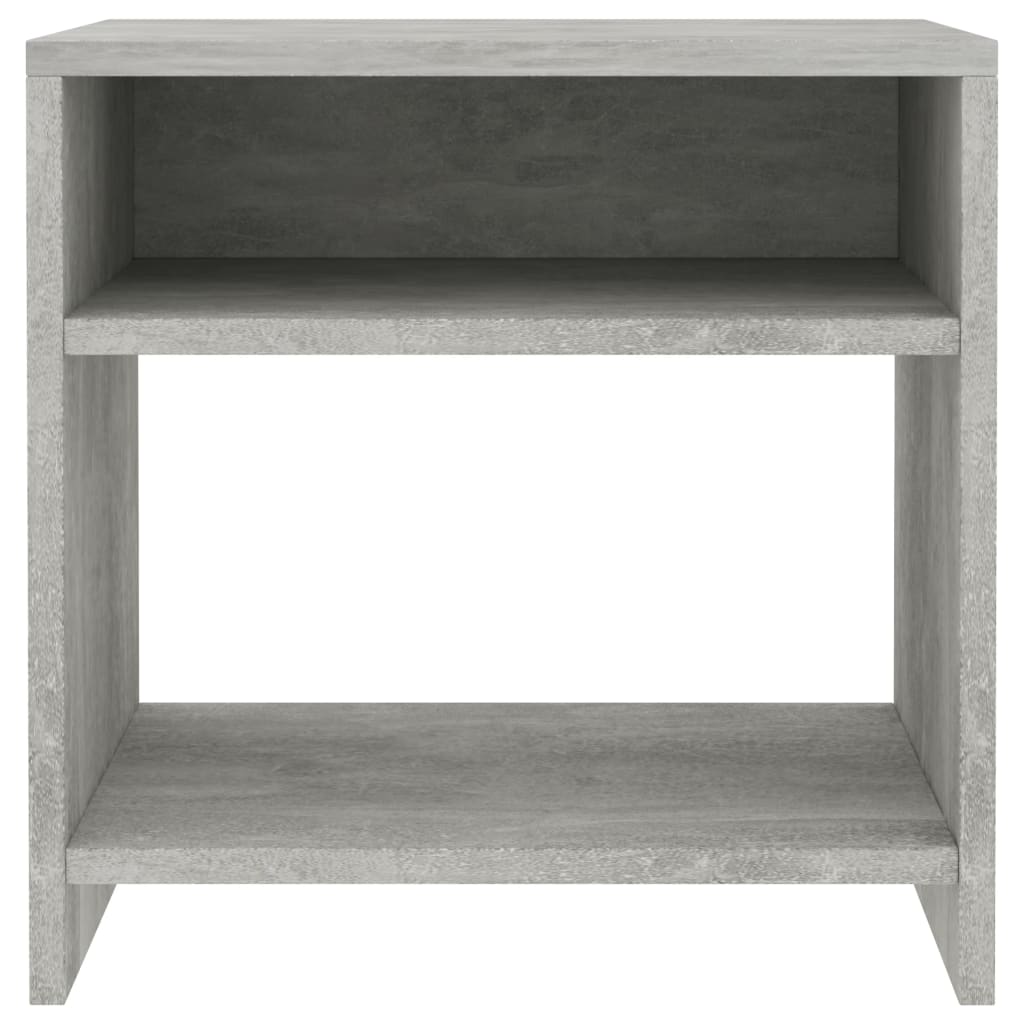 Nachtkastjes 2 st 40x30x40 cm bewerkt hout betongrijs 2 Betongrijs