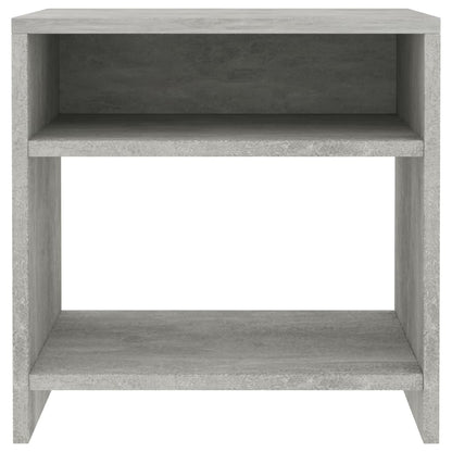 Nachtkastjes 2 st 40x30x40 cm bewerkt hout betongrijs 2 Betongrijs