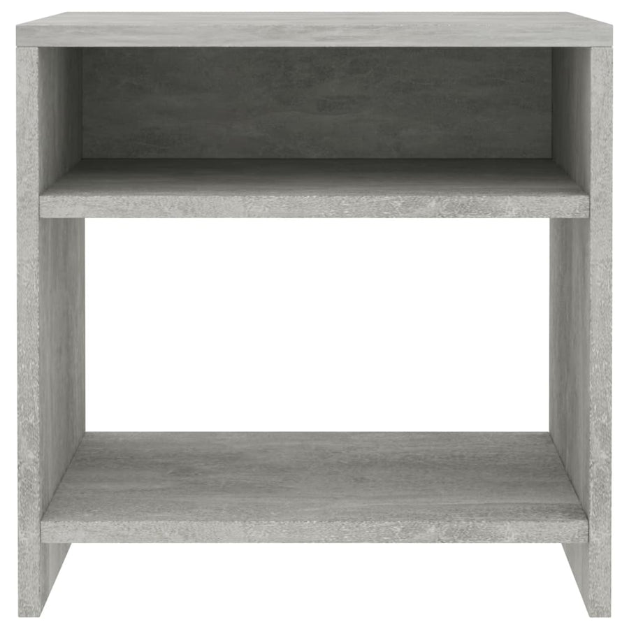 Nachtkastjes 2 st 40x30x40 cm bewerkt hout betongrijs 2 Betongrijs