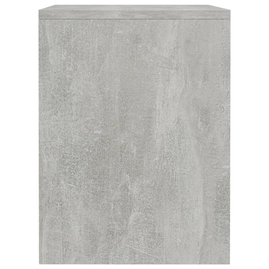 Nachtkastjes 2 st 40x30x40 cm bewerkt hout betongrijs 2 Betongrijs