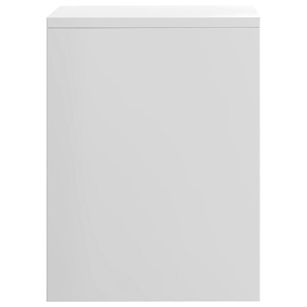 Nachtkastjes 2 st 40x30x40 cm bewerkt hout wit 2 Hoogglans wit