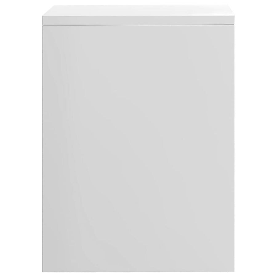 Nachtkastjes 2 st 40x30x40 cm bewerkt hout wit 2 Hoogglans wit