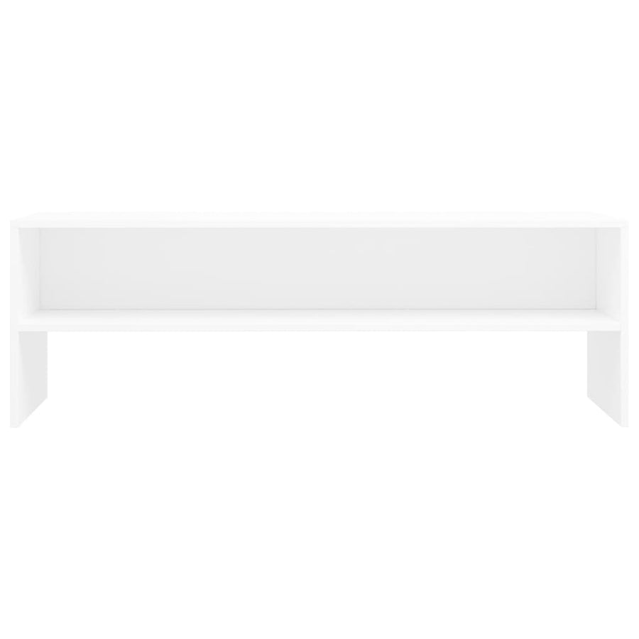 Tv-Meubel 20X40X40 Cm Bewerkt Hout Wit