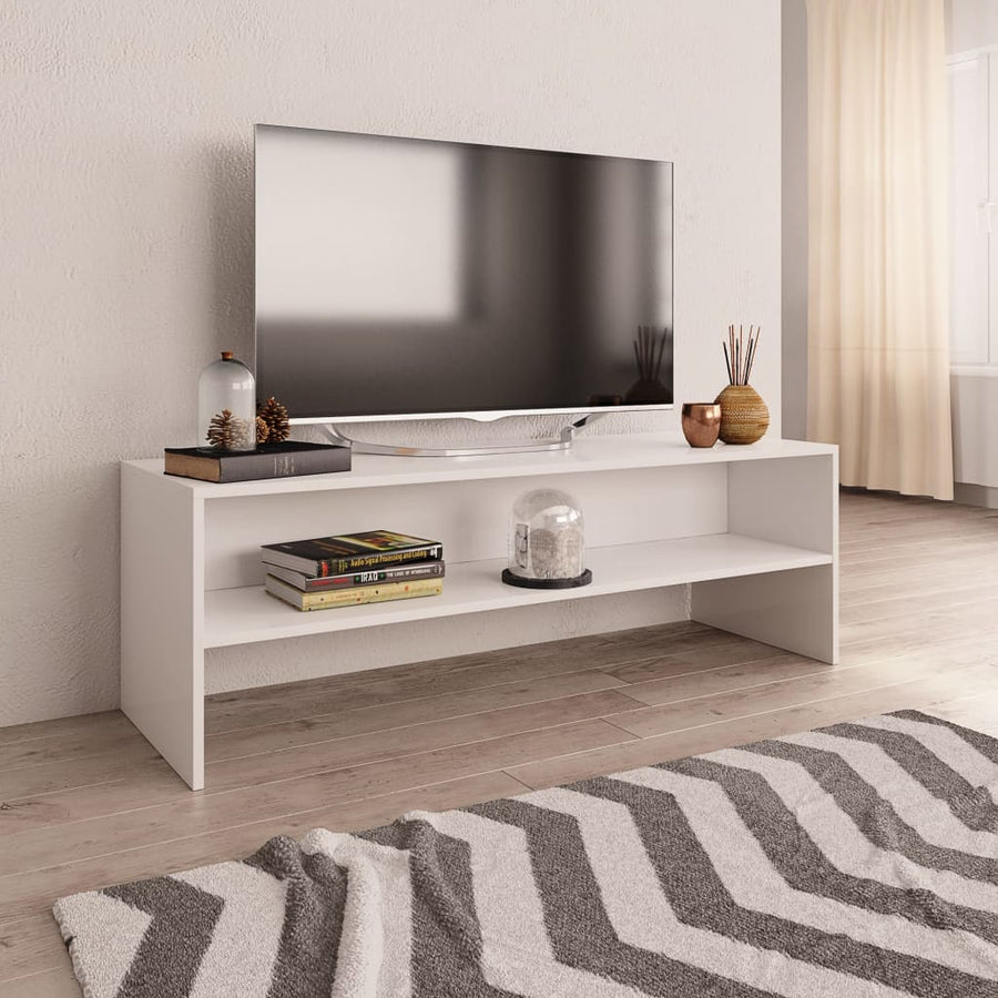 Tv-Meubel 20X40X40 Cm Bewerkt Hout Wit