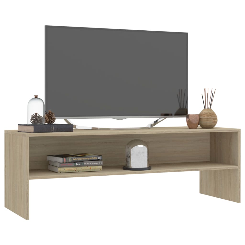 Tv-meubel 120x40x40 cm bewerkt hout sonoma eikenkleurig Sonoma eiken