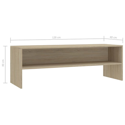 Tv-meubel 120x40x40 cm bewerkt hout sonoma eikenkleurig Sonoma eiken