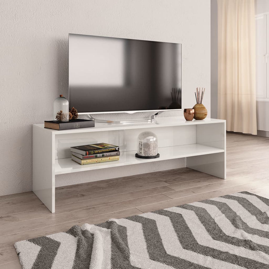 Tv-Meubel 120X40X40 Cm Bewerkt Hout Wit