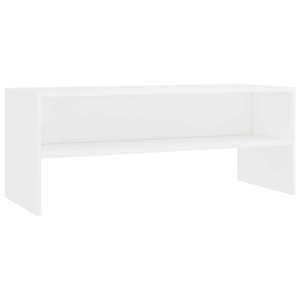 Tv-Meubel 00X40X40 Cm Bewerkt Hout Wit
