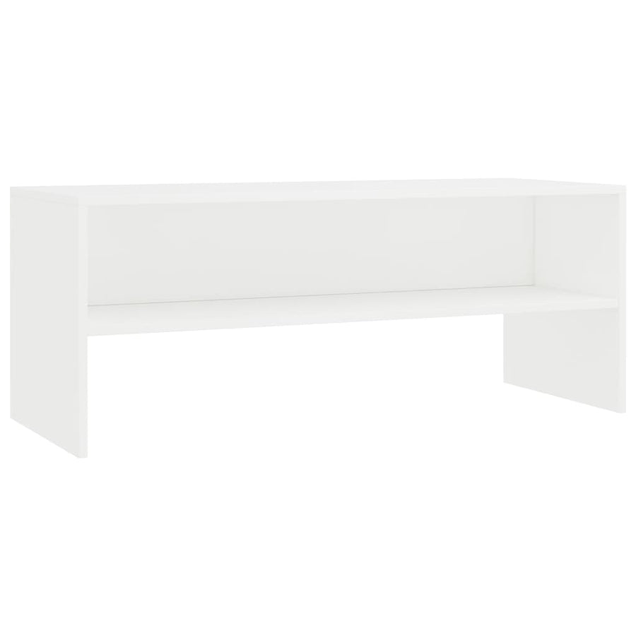 Tv-Meubel 00X40X40 Cm Bewerkt Hout Wit
