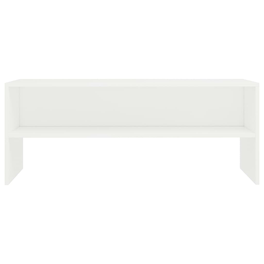 Tv-Meubel 00X40X40 Cm Bewerkt Hout Wit