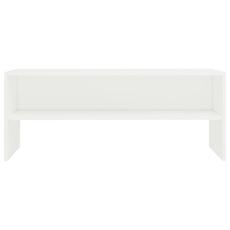 Tv-Meubel 100X40X40 Cm Bewerkt Hout Wit