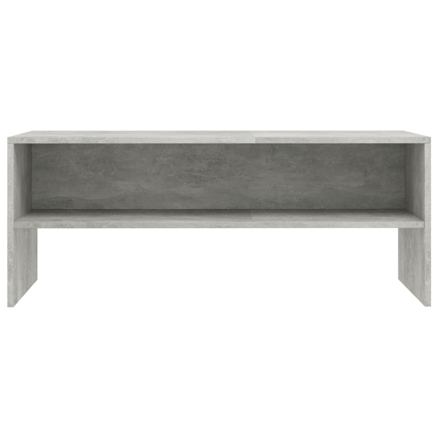 Tv-meubel 100x40x40 cm bewerkt hout betongrijs Betongrijs