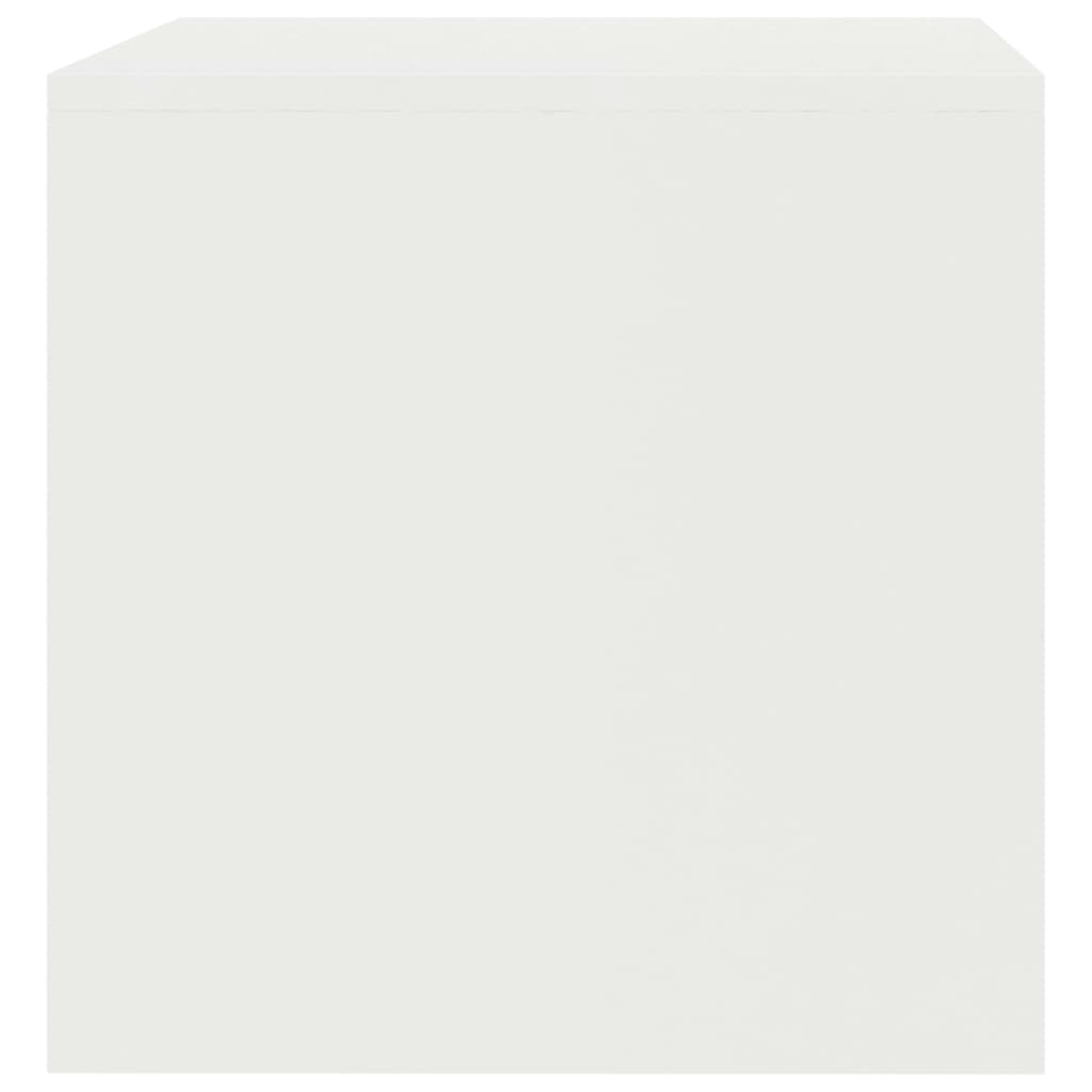 Tv-meubel 80x40x40 cm bewerkt hout wit Wit