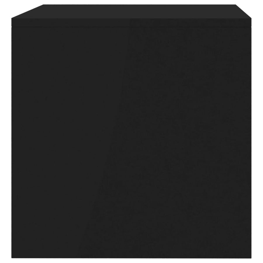 Tv-meubel 80x40x40 cm bewerkt hout zwart Zwart