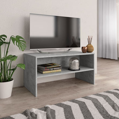 Tv-meubel 80x40x40 cm bewerkt hout betongrijs Betongrijs