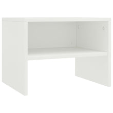 Nachtkastje 40X30X30 Cm Bewerkt Hout 1 Wit