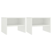 Nachtkastjes 40X30X30 Cm Bewerkt Hout 2 Wit