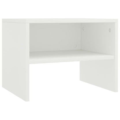 Nachtkastjes 40X30X30 Cm Bewerkt Hout 2 Wit
