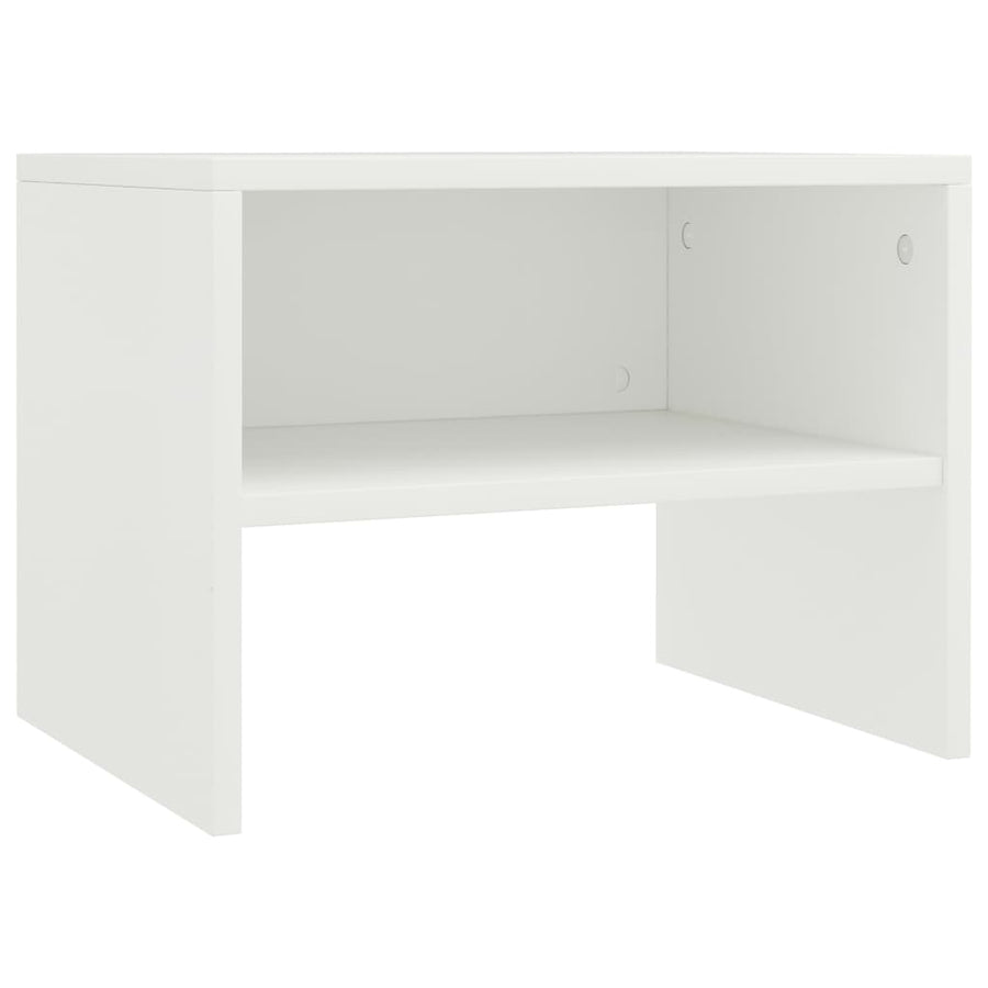 Nachtkastjes 40X30X30 Cm Bewerkt Hout 2 Wit