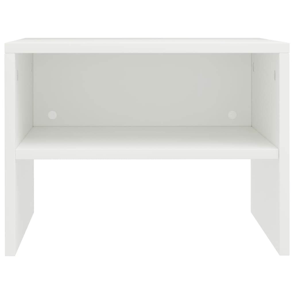 Nachtkastjes 40X30X30 Cm Bewerkt Hout 2 Wit